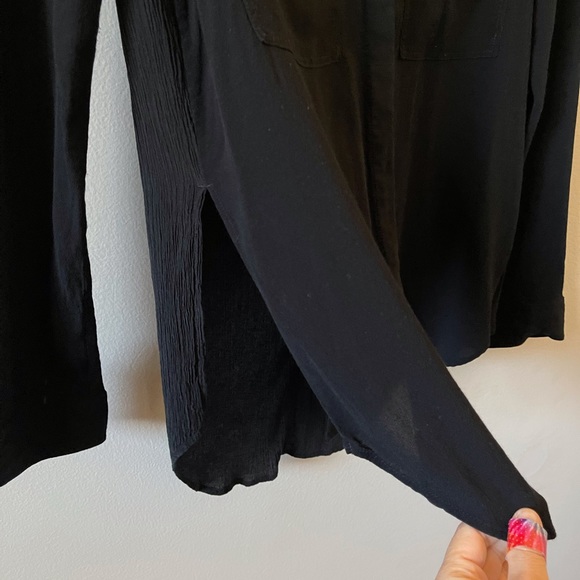 Helmut Lang - silk lined blouse, black - Picture 10 of 11